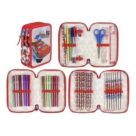 Disney Cars Lightning McQueen Triple Decker Filled Pencil Case Extra Image 2
